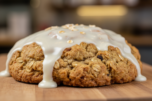 1/4 pound frosted oatmeal cookie