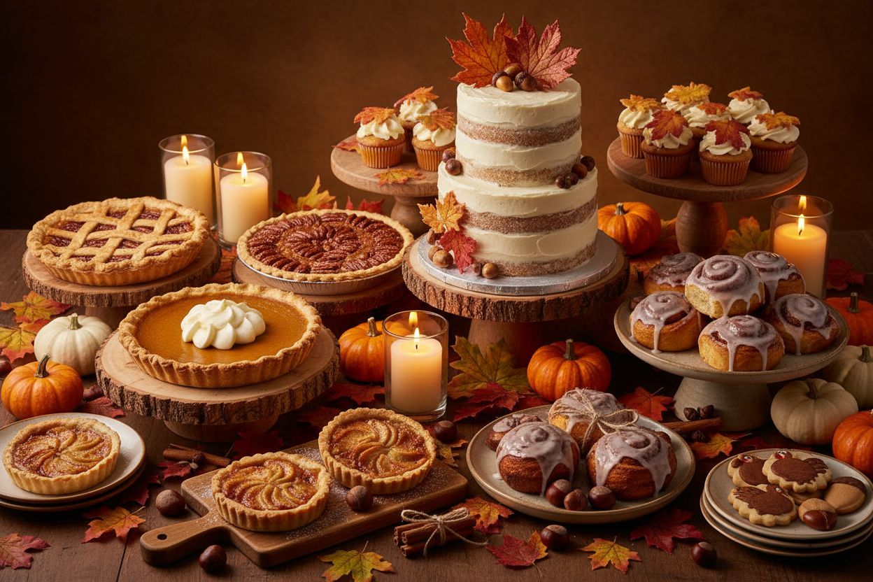 Thanksgiving dessert table